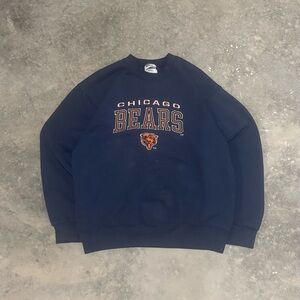 Pro Player Navy Blue Chicago Bears Crewneck Sweater